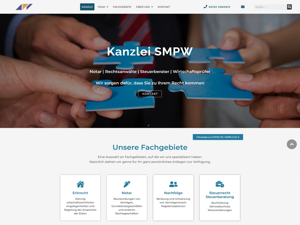 Website Kanzlei-SMPW.de
